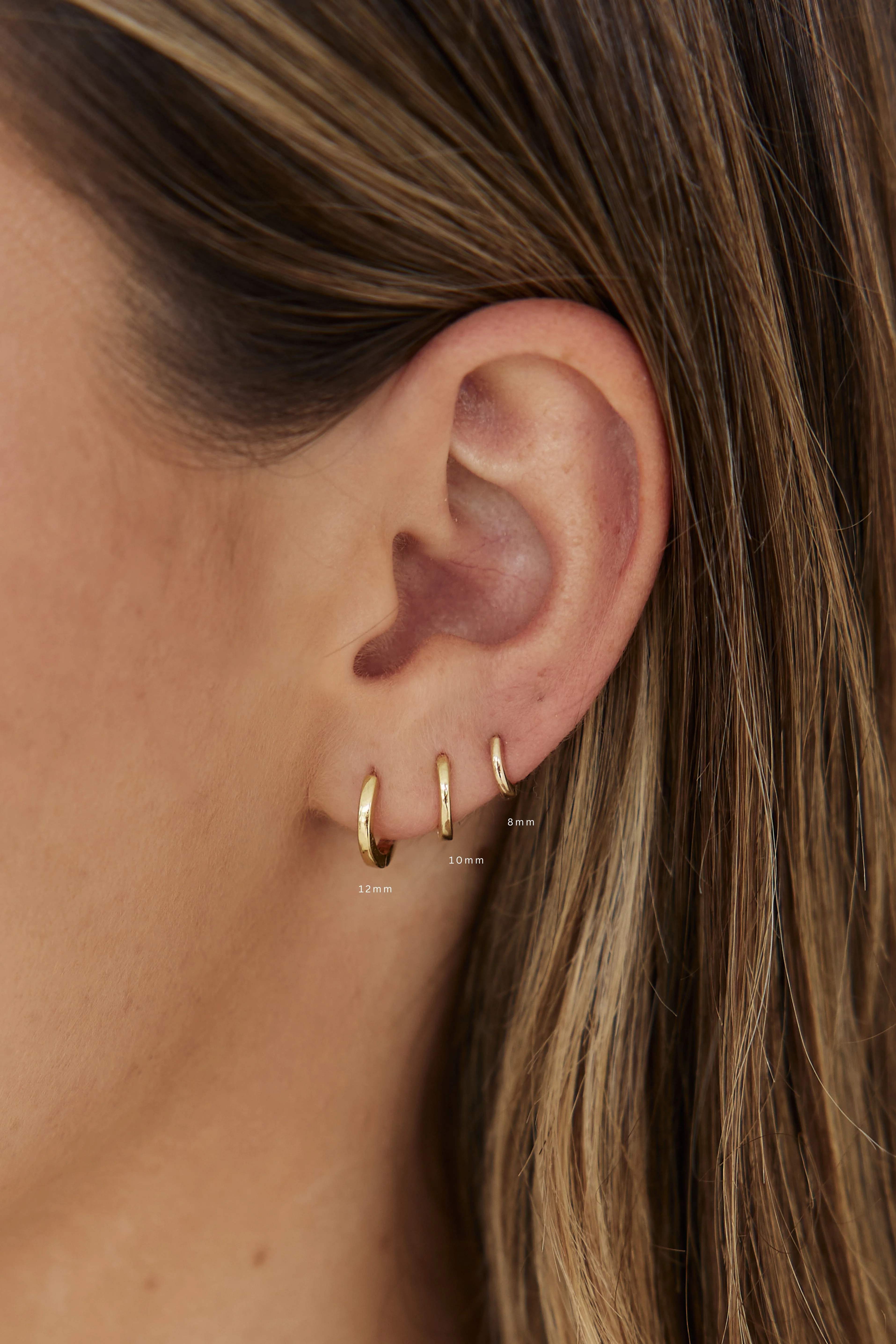 SINGLE MILAN HUGGIE HOOP | 14K - Image 2