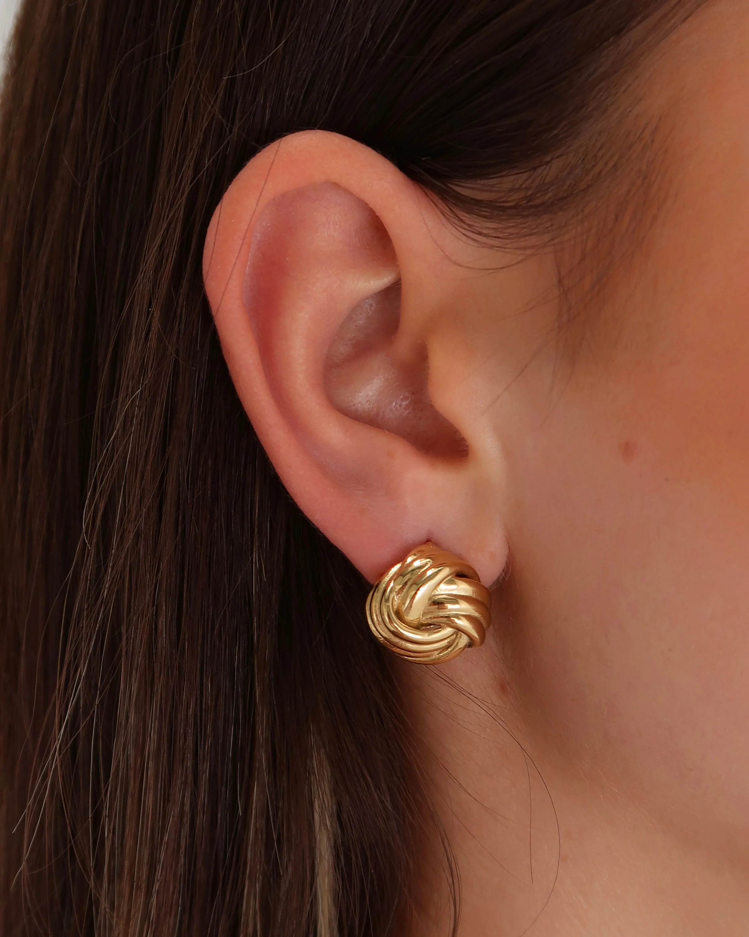 Ella Knot Studs | Gold - Image 2