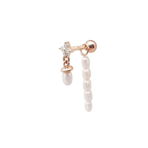 Calia Pearl Ball Back Stud | 14K - Image 3