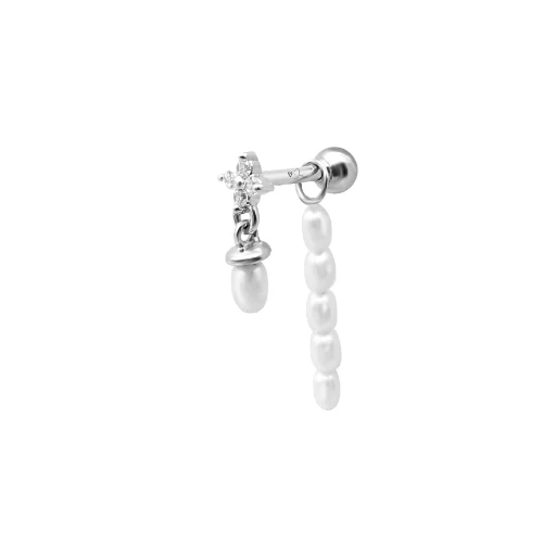 Calia Pearl Ball Back Stud | 14K - Image 5