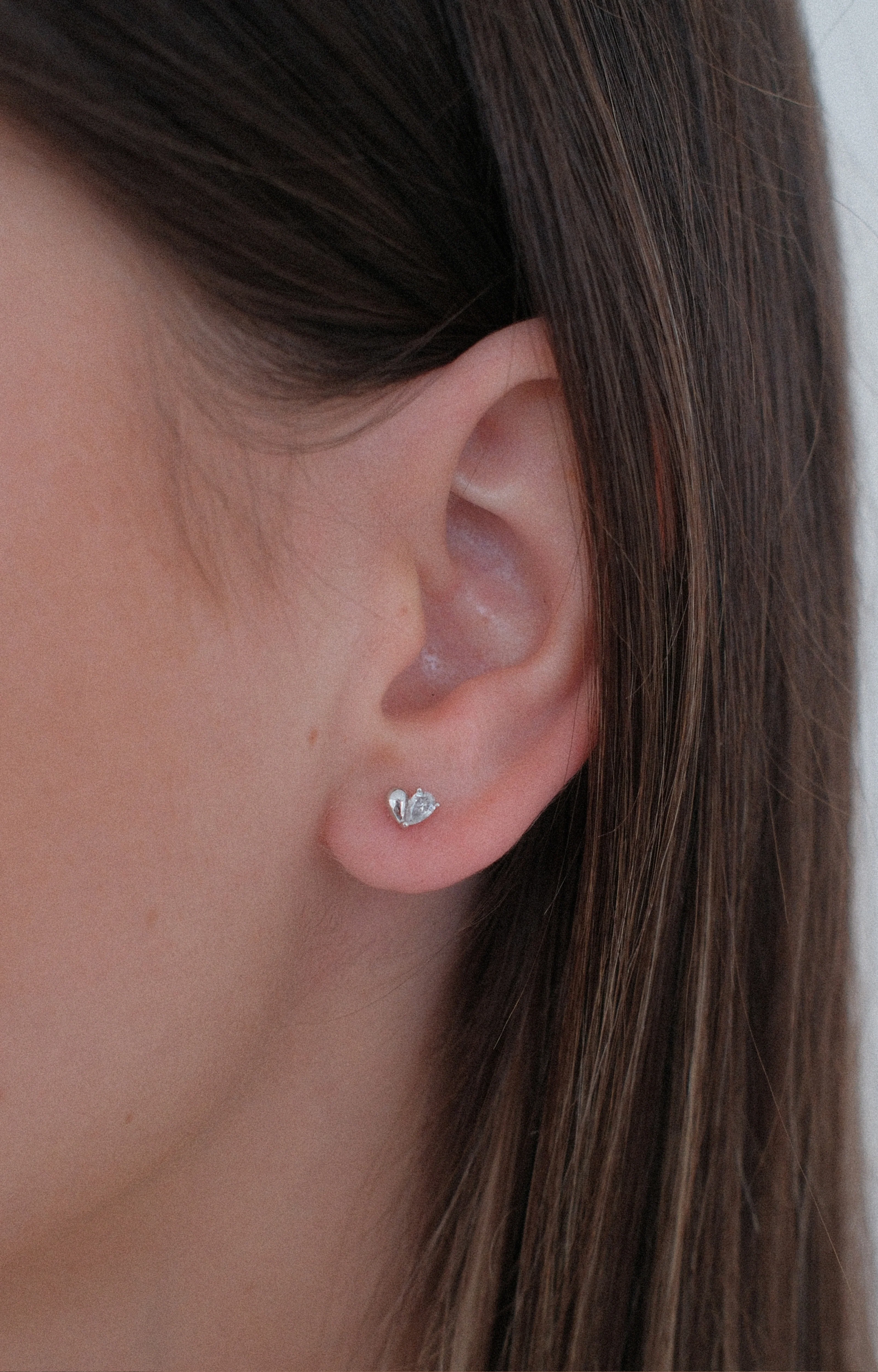 Malibu Mini Heart Studs | 9K Gold - Image 4