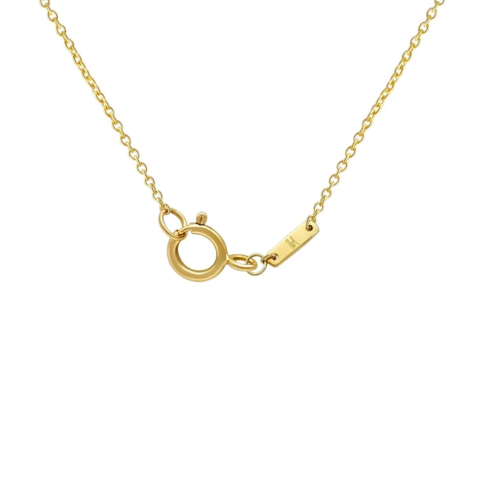 Mini Diamond Letter Necklace | 14K - Image 3