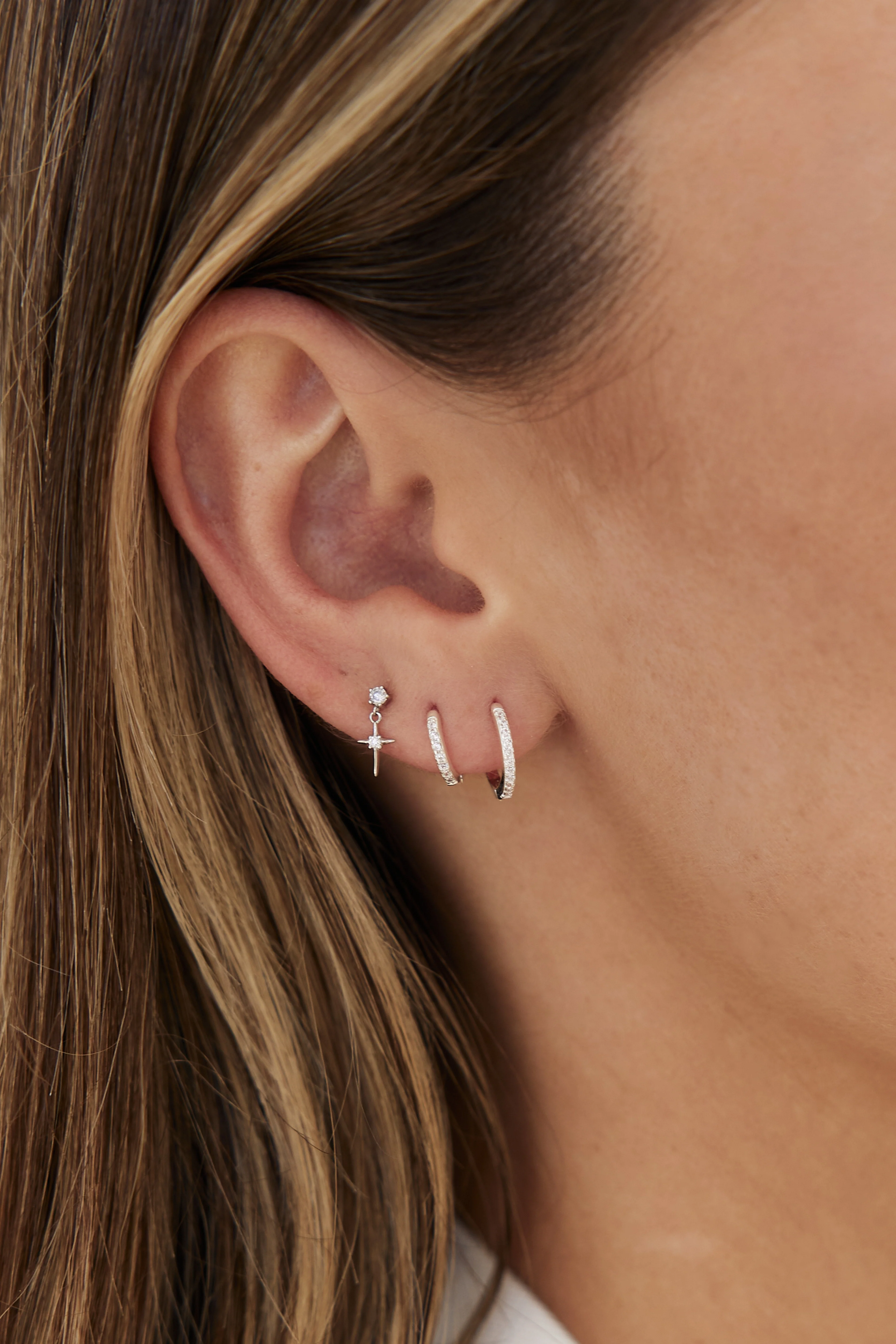 SAINT FLAT BACK STUD | 14K - Image 4